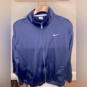 Nike Navy Blue Warm up jacket Size Mens L